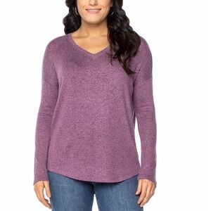 New Well Worn Ladies' V-Neck Top Sweater